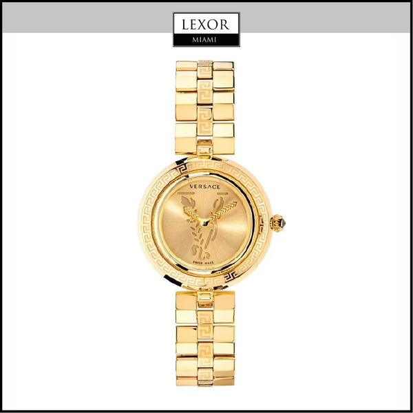 Versace VEZ400421 Virtus Infinity Gold Stainless Steel Strap Unisex Watches