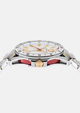 Versace VE2W00322 Sport Tech GMT Bracelet Watch White Unisex