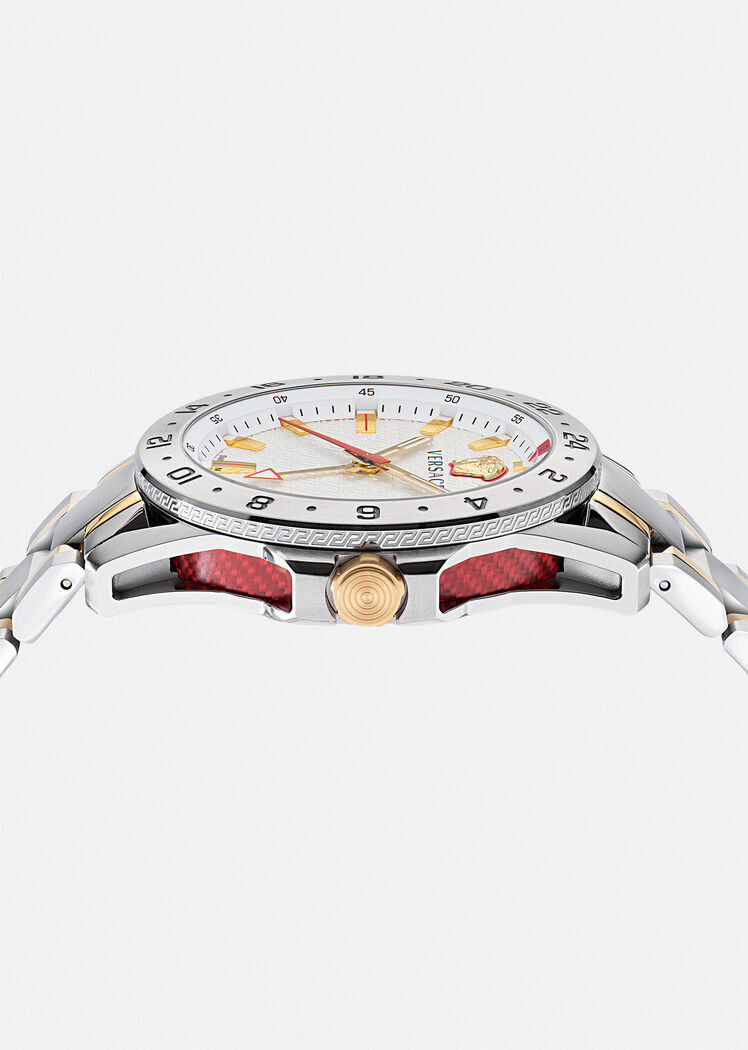 Versace VE2W00322 Sport Tech GMT Bracelet Watch White Unisex