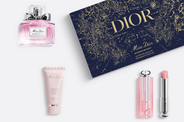Christian Dior Miss Dior Blooming Bouquet Lip Glow/EDT/Conjunto de creme para as mãos com rosas nutritivas 