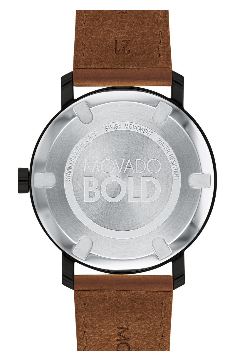 Movado 3600537 Bold Evolution Leather Strap, 40mm Men Watches Lexor Miami - Lexor Miami