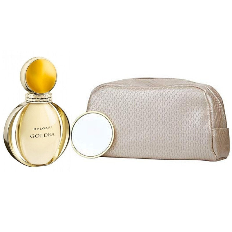 Bvlgari Goldea 3.4 EDP W, Pouch, Mirror 3 pcs Women Set - Lexor Miami