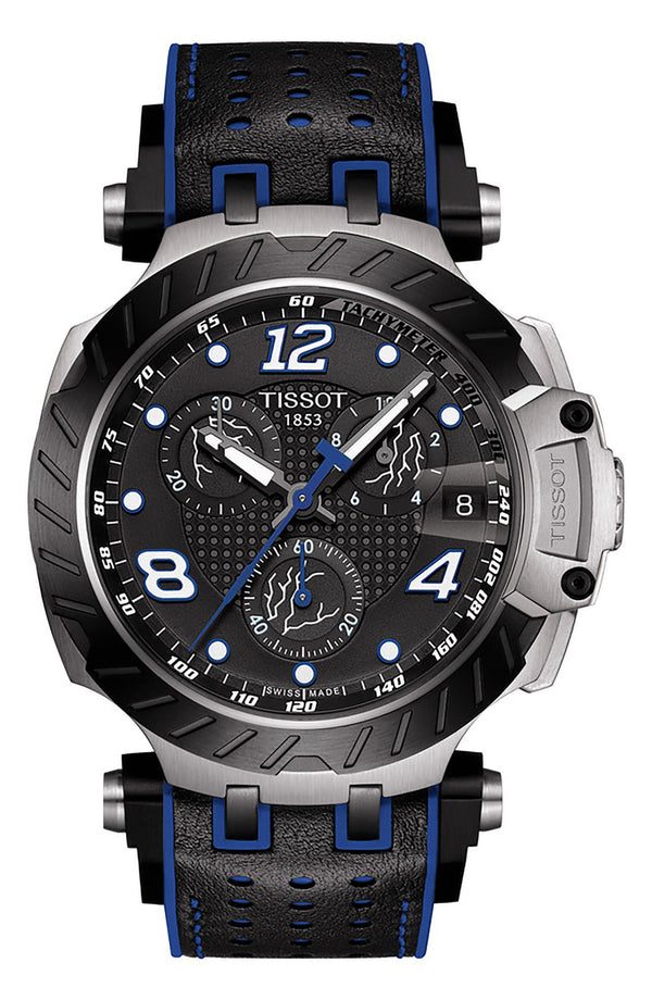 Tissot T1154172705703 T-Race Thomas Lüthi Limited Edition Chronograph Leather Strap Men Watches - Lexor Miami