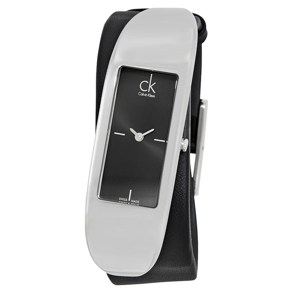 Calvin Klein K3C231C1 Embody Leather Strap Women Watches Lexor Miami - Lexor Miami