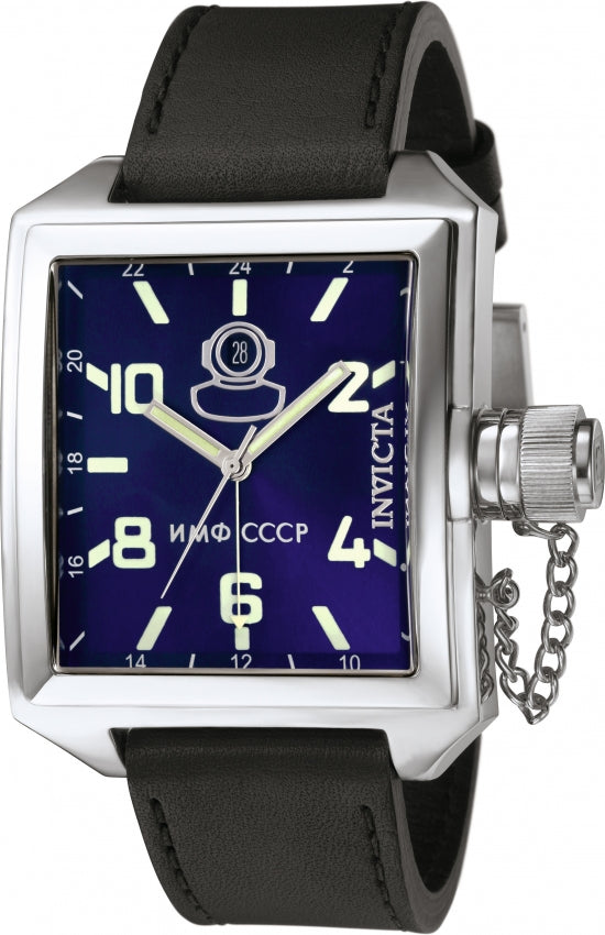 Invicta 7188 Russian Diver Black Leather Strap Men Watches - Lexor Miami