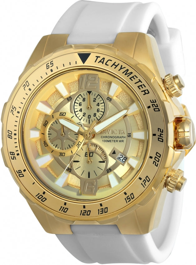 Invicta 24578 Aviator White Silicone Strap Men Watches - Lexor Miami