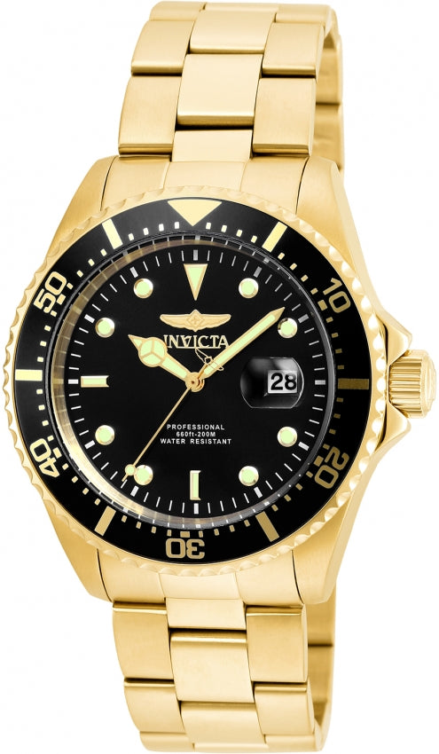 Invicta 22062 Pro Diver Gold Stainless Steel Strap Men Watches - Lexor Miami