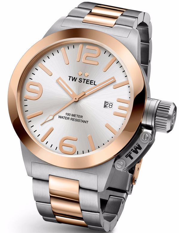 Tw Steel CB121 45mm - New Canteen Collection Silver Tone Dial Men Watches Lexor Miami - Lexor Miami