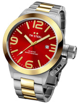 Tw Steel CB71 Canteen Red Dial Two Tone Yellow Gold Plated Steel Bracelet Men Watches Lexor Miami - Lexor Miami