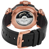Tissot T1154073705100 T-Race Swissmatic Rose Gold Leather Strap Men Watches - Lexor Miami