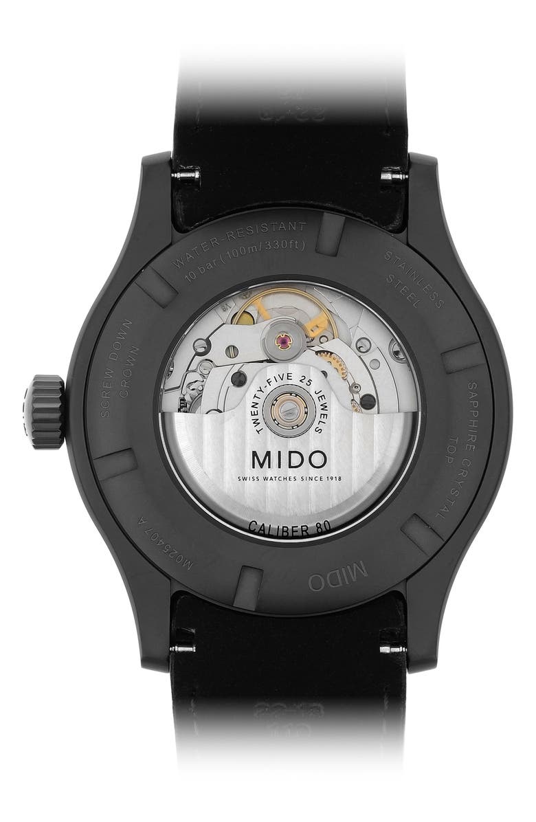 Mido M0254073606100 Multifort Automatic Leather Strap, 42mm Men Watches Lexor Miami - Lexor Miami