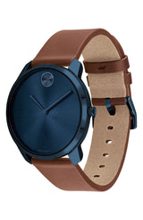 Movado 3600585  Bold Thin Leather Strap Men Watches Lexor Miami - Lexor Miami