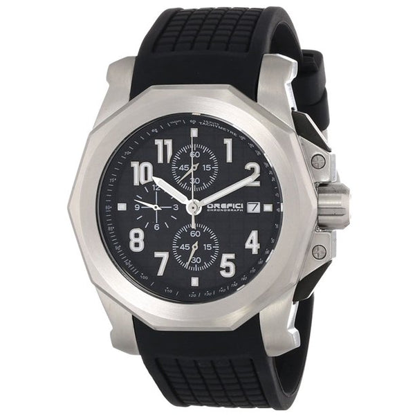 Orefici ORM6C4401 Galante Black Dial Black Rubber Strap Chrono Men Watches Lexor Miami - Lexor Miami