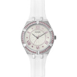 Guess GW0032L1 White Silicone Strap Women Watches - Lexor Miami