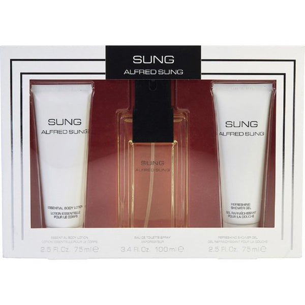 Alfred Sung Sung 3.4 Oz Edt 3-piece Gift Set For Women Perfume - Lexor Miami