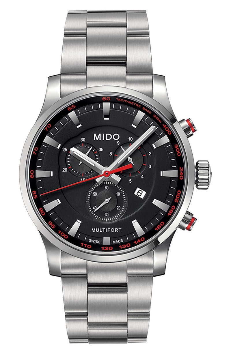 Mido M0054171105100 Multifort Chronograph Bracelet Men Watches Lexor Miami - Lexor Miami