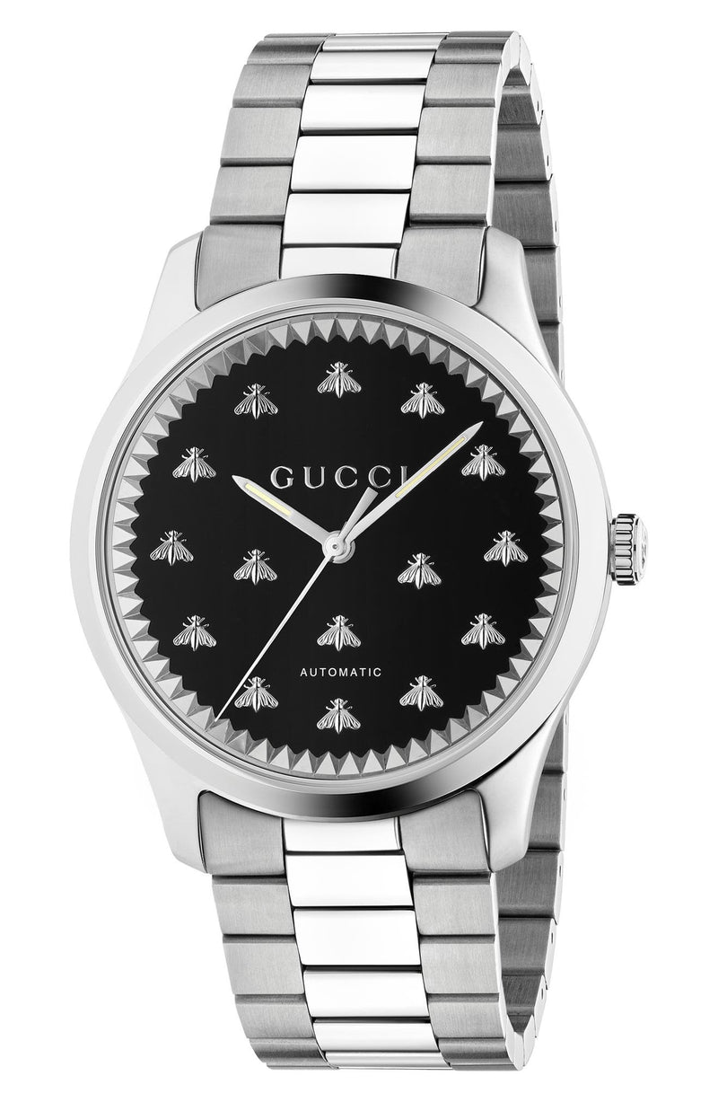 Gucci YA126283 Bee Automatic Bracelet Watch, 42mm Men Watches Lexor Miami - Lexor Miami