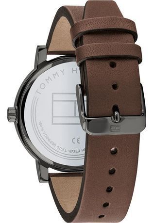 Tommy Hilfiger 1791736 Thompson Analogue Brown Leather Strap Men Watches - Lexor Miami