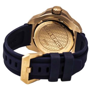 Orefici ORM15S4708 Special Editions Blue Dial Rose Gold Steel Blue Strap Men Watches Lexor Miami - Lexor Miami