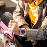 GA-900SKL-7ACR Relógio Masculino Série Sound Wave ANALÓGICO-DIGITAL