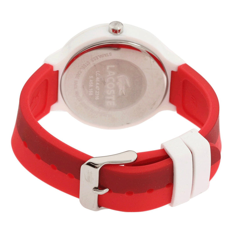 Lacoste 2020037 Red Lacoste Goa Stripe Silicone Strap Women Watches Lexor Miami - Lexor Miami
