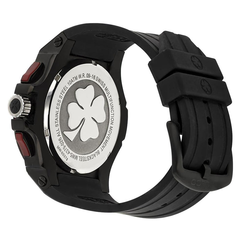 Mulco MW5 4379 026 BlackSteel Black Silicone Strap Men Watches - Lexor Miami