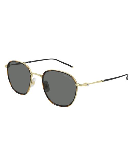Mont Blanc MB0160S 002 49 Unisex Sunglasses - Lexor Miami