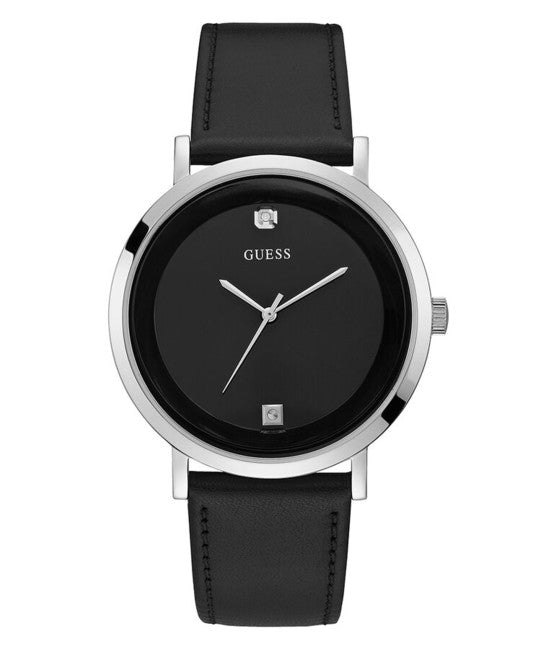 Guess GW0009G1 Black Leather Strap Unisex Watches - Lexor Miami