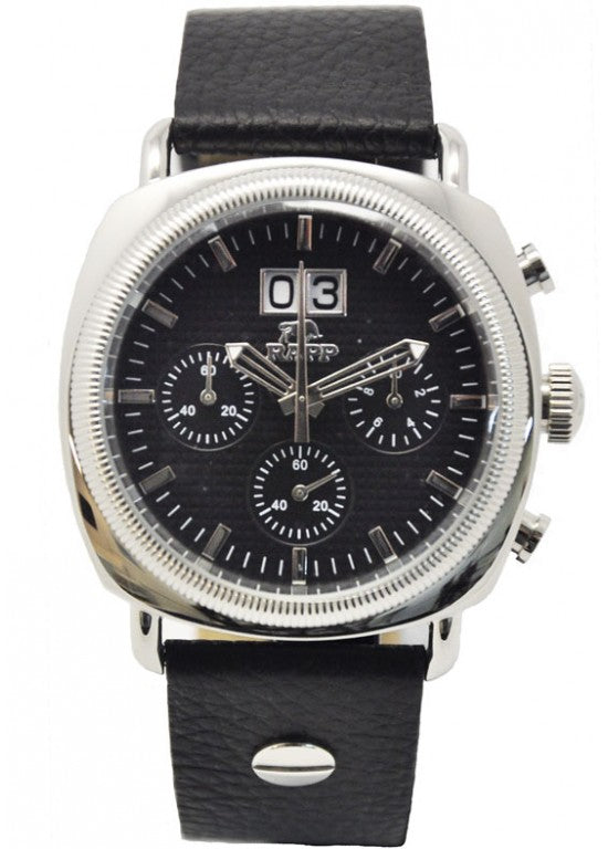 RAPP RP2048 Angry Dragon Stainless Black Leather Men Watches Lexor Miami - Lexor Miami