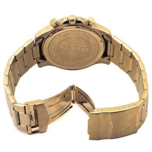 Invicta Men's 0382 Specialty Collection 18k Gold-Plated Stainless Steel Men Watches Lexor Miami - Lexor Miami