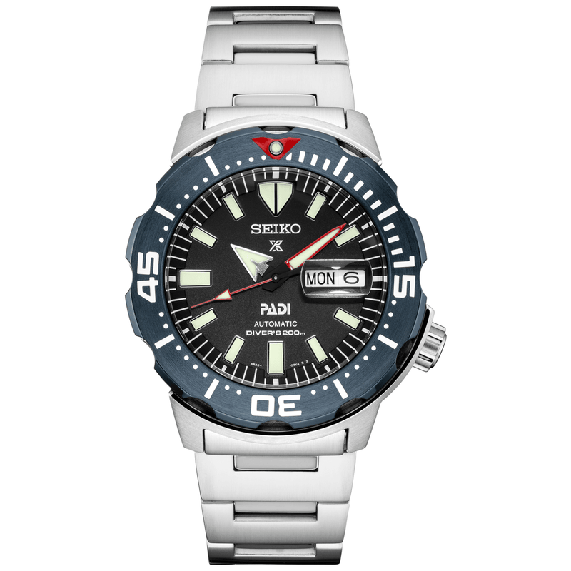 Seiko SRPE27 Prospex Silver Stainless Steel Strap Men Watches - Lexor Miami