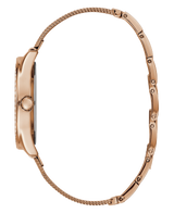 Guess U1142L4 Tri Glitz Rose Gold Stainless Steel Mesh Strap Women Watches