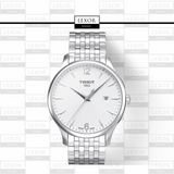 Tissot T0636101103700 Tradition Aço Inoxidável Pulseira Relógios Masculinos