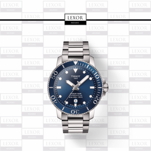 Tissot T1204071104103 SEASTAR GTS PW80 SS BR BL IND
