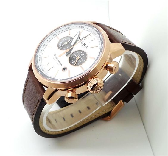 Brera Orologi BRDIC4406 Brera 'Dinamico' Chronograph Leather Strap Watch, 44mm Men Watches Lexor Miami