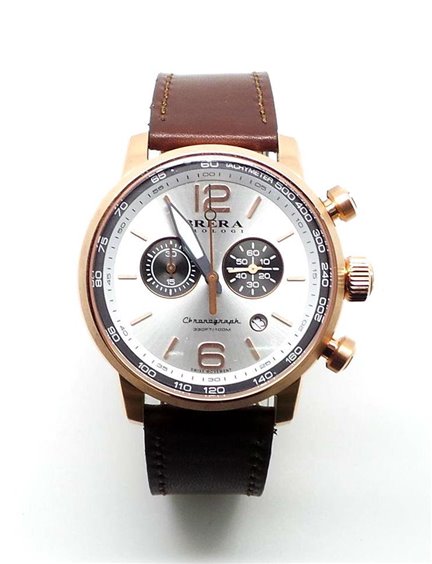 Brera Orologi BRDIC4406 Brera 'Dinamico' Chronograph Leather Strap Watch, 44mm Men Watches Lexor Miami