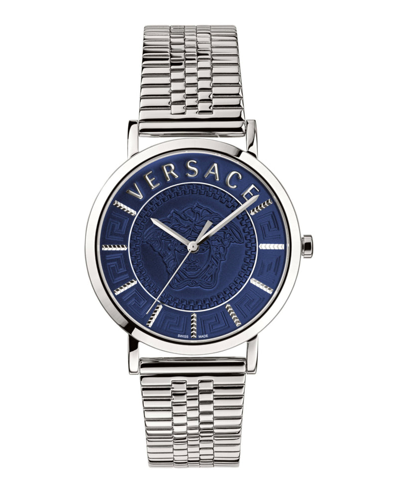 Versace VEJ400821 V-Essential Stainless Steel Strap Unisex Watches - Lexor Miami