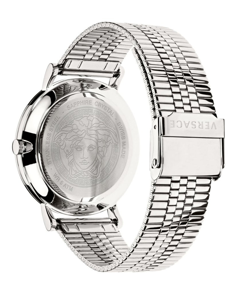Versace VEJ400821 V-Essential Stainless Steel Strap Unisex Watches - Lexor Miami