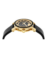 Versace VEPO00320 Code Black Leather Strap Men Watches - Lexor Miami