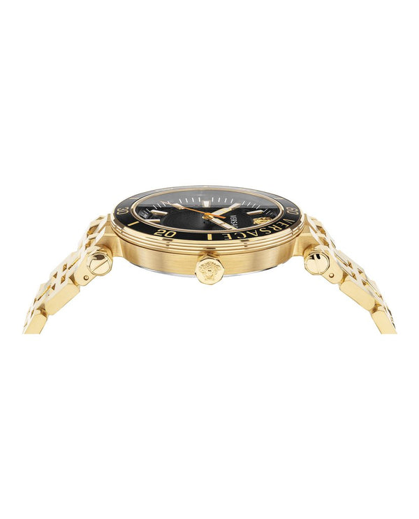 Versace VEZ300721 Greca Sport Gold Stainless Steel Strap Men Watches - Lexor Miami