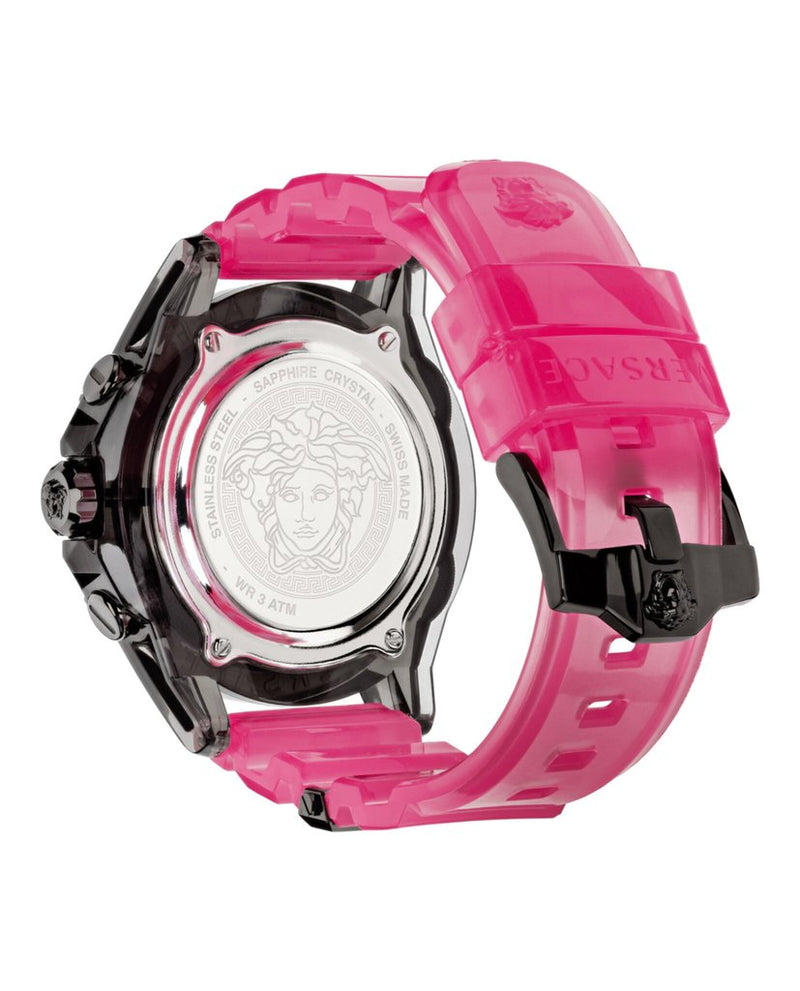 Versace VEZ700221 Icon Active Chronograph Pink Strap Men Watches - Lexor Miami