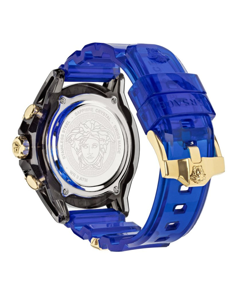 Versace VEZ700521 Icon Active Chronograph Blue Strap Men Watches - Lexor Miami