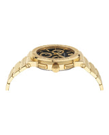 Versace VEZ900421 Greca Logo Chronograph Gold Stainless Steel Strap Men Watches - Lexor Miami